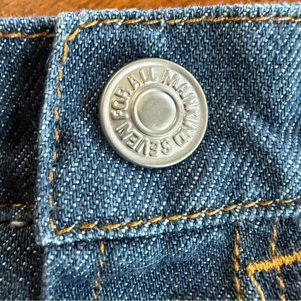 7 For All Mankind Denim Diaper Cover Size 6/9 Months
